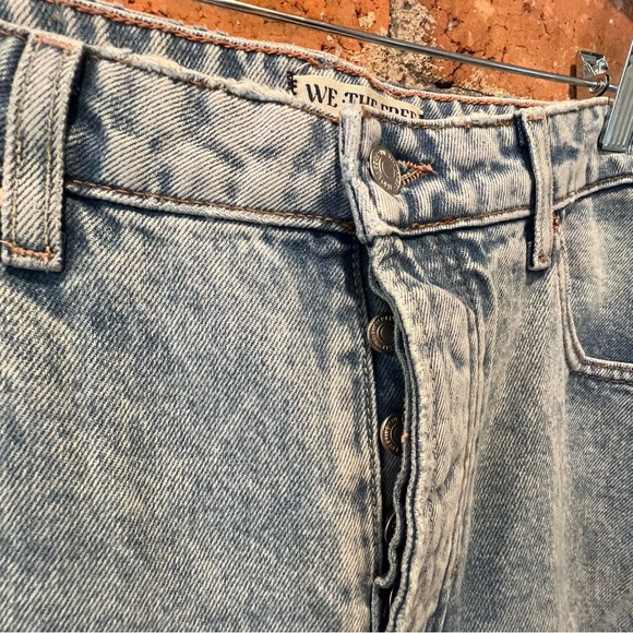 Free People We the Free Deep Trance Dropped Barrel Boyfriend Jeans Women's 28 - Picture 11 of 14